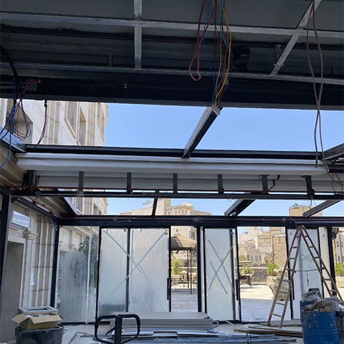 سقف پارچه ای جمع شو