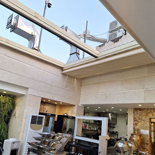 سقف پارچه ای جمع شو