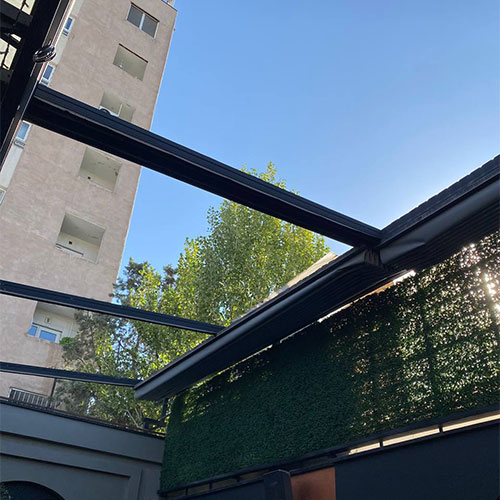 سقف پارچه ای جمع شو