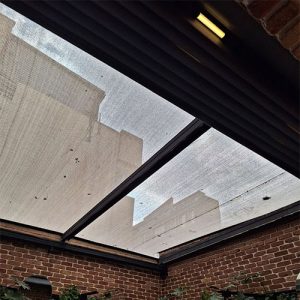 سقف پارچه ای جمع شو صاف مناسب کافی شاپ در شهر مشهد