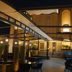 سقف پارچه ای جمع شو