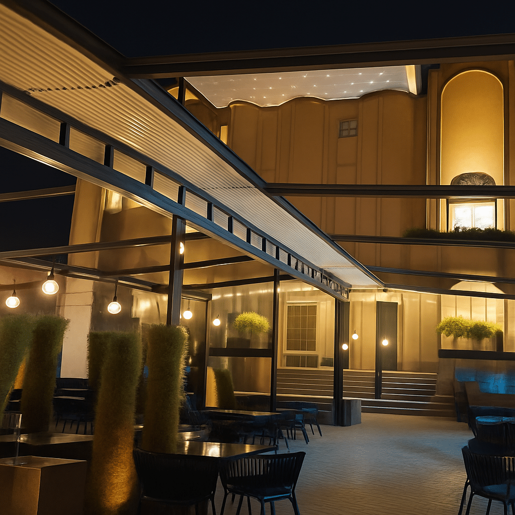 سقف پارچه ای جمع شو