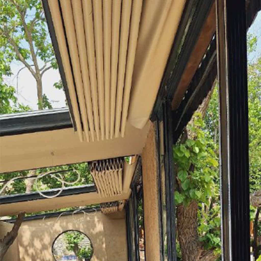 سقف پارچه ای جمع شو