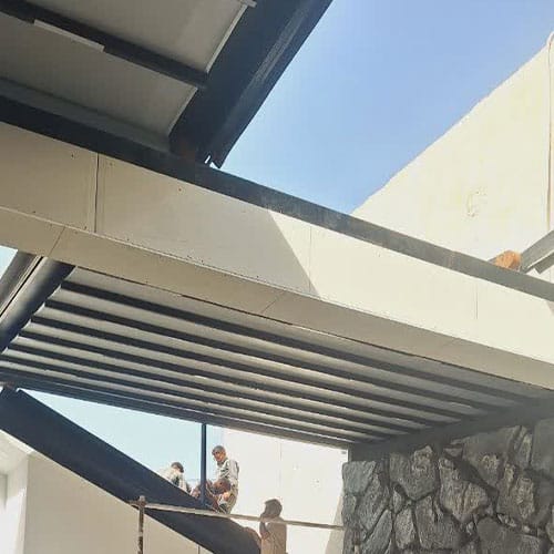 سقف پارچه ای جمع شو